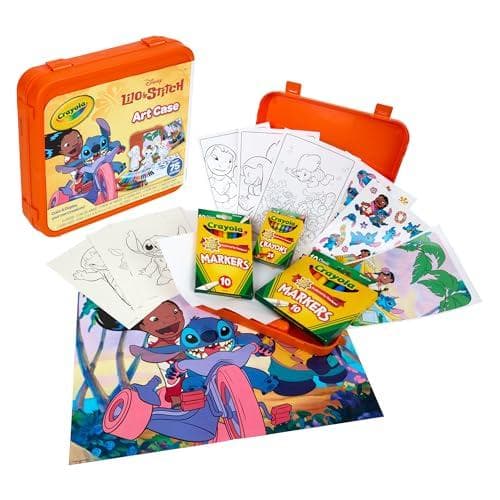 Unleash Your Creativity with the 75-Piece Crayola Lilo & Stitch Coloring Set