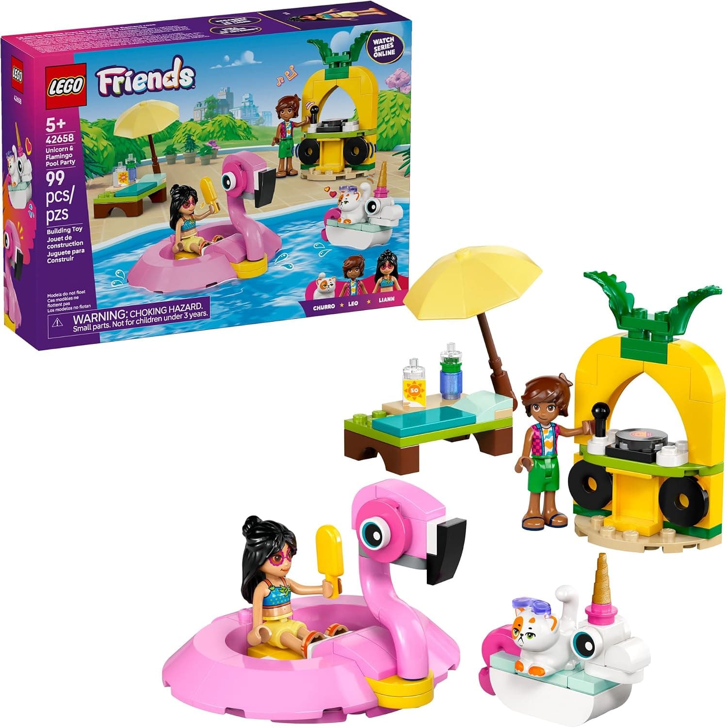 Dive Into Imaginative Fun with LEGO Friends Unicorn & Flamingo Pool Party