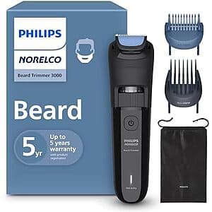 Philips Norelco 3000 Waterproof Beard Trimmer - $25