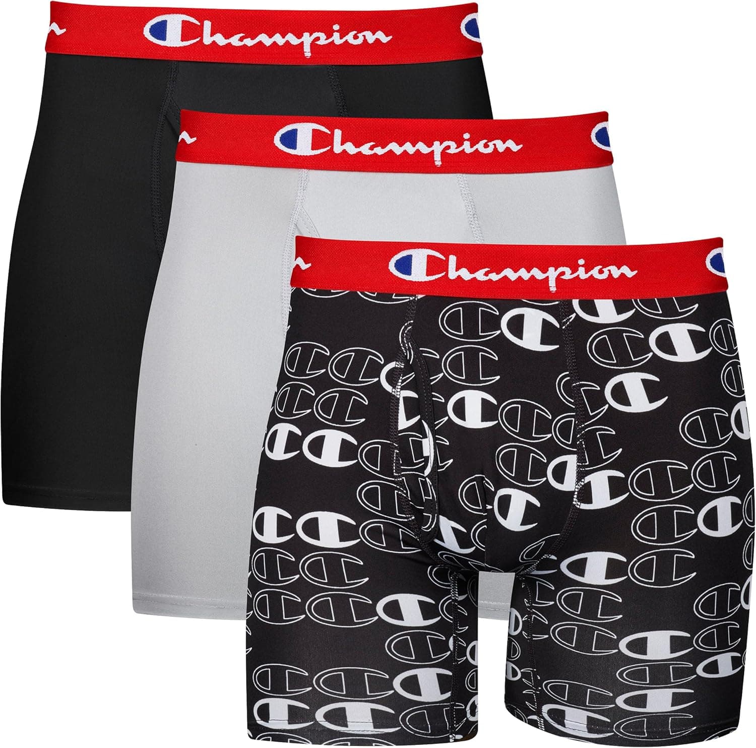 Get Champion Men's Everyday Active Boxer Briefs - 3 Pack at 50% Off