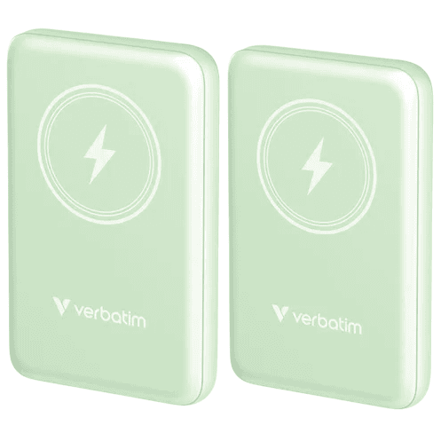 Power Up with Verbatim Magnetic Power Banks in a 2-Pack