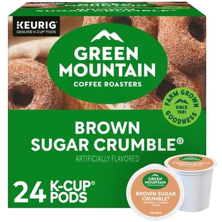 Green Mountain Coffee Roasters, Brown Sugar Crumble Light Roast K-Cup Coffee Pods, 24 Count