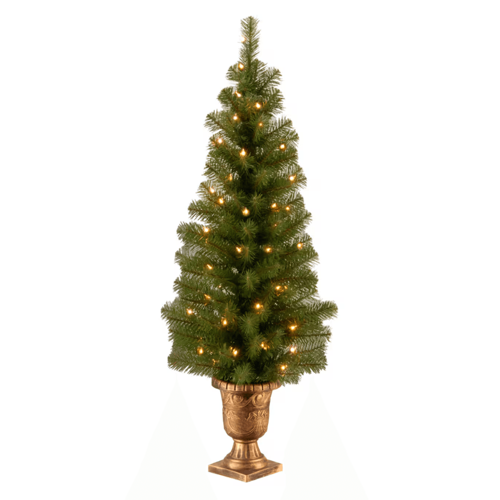 Pre-Lit 4' Artificial Christmas Tree - 71% Off on Woot!