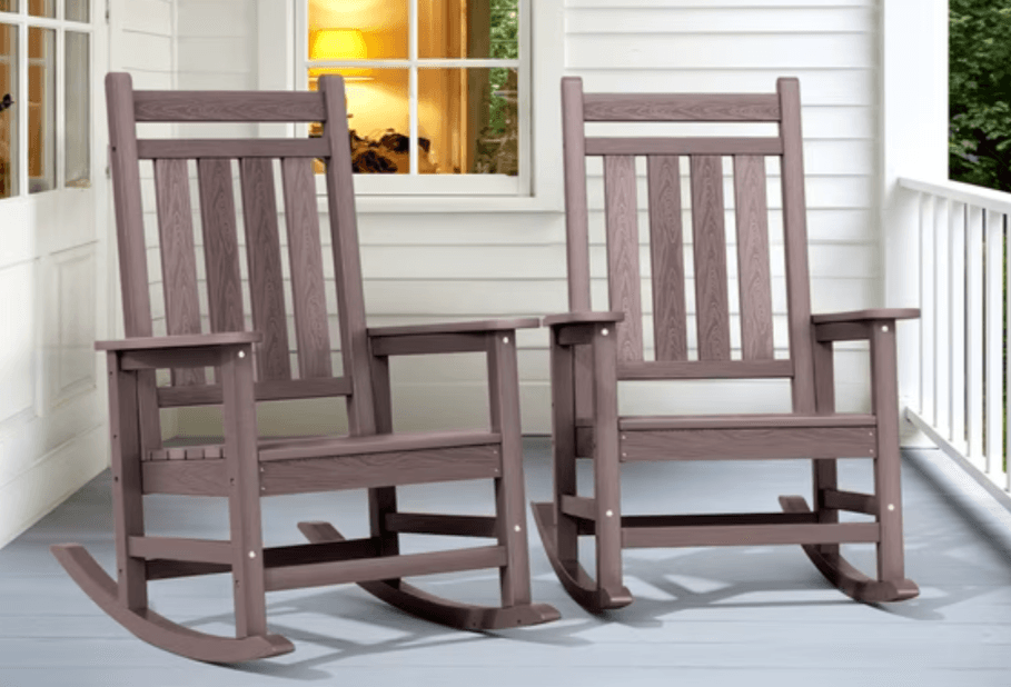 50% Off 2-Pack Mainstays Oversized Outdoor Rocking Chairs