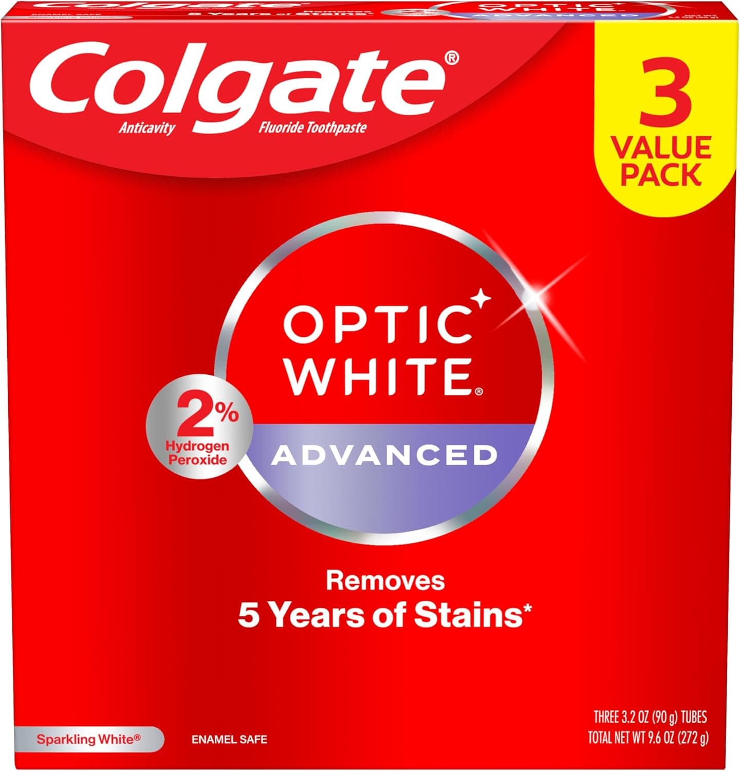 Colgate Optic White Advanced Toothpaste - Deep Whitening