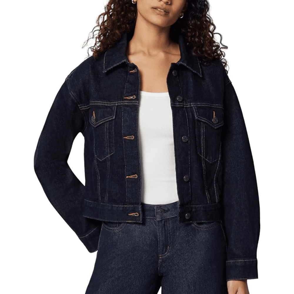 Amazon Essentials Cropped Denim Jacket for $11