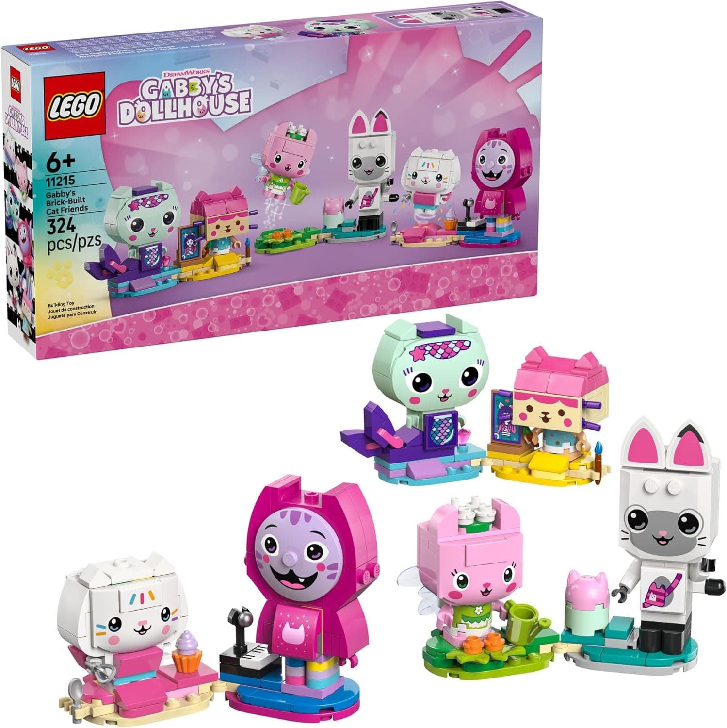 LEGO Gabby's Dollhouse Cat Friends Building Set