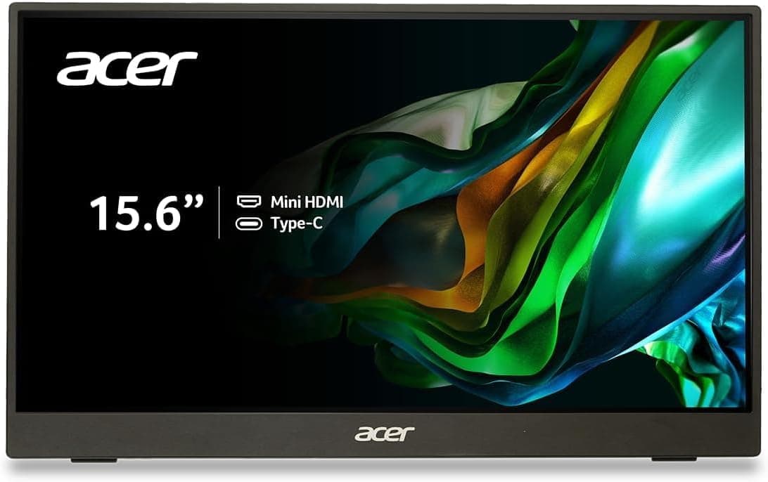 Acer Portable Monitor with Dual Speakers and USB-C Connectivity