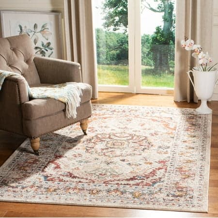 Safavieh Carlyle Jone Medallion Area Rug, Ivory/Gold, 5'3" x 7'6"