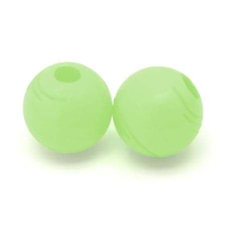 Chew King By Mammoth Dog Toy Glow in the Dark All-Natural Rubber Fetch Balls, Yellow, 2 Pack Set, 2.5", Medium