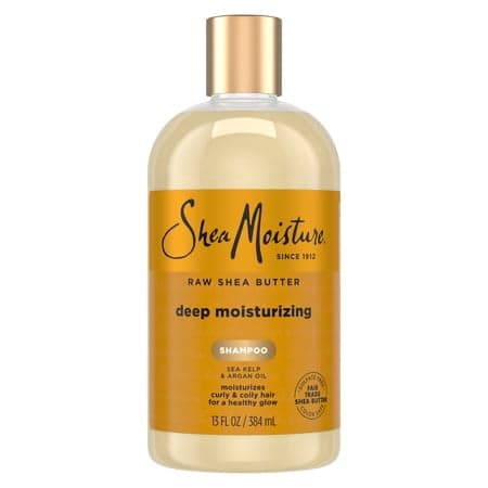 SheaMoisture Raw Shea Butter Deep Moisturizing Shampoo for Dry, Damaged or Transitioning Hair Raw Shea Butter with Argan Oil for a Healthy Glow ,13 Fl oz