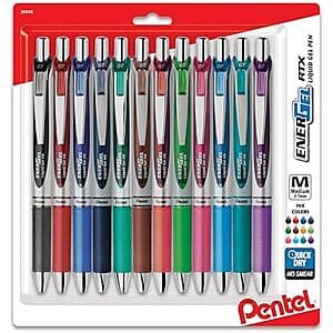 Smooth-Writing Pentel EnerGel Retractable Gel Pens in Assorted Colors