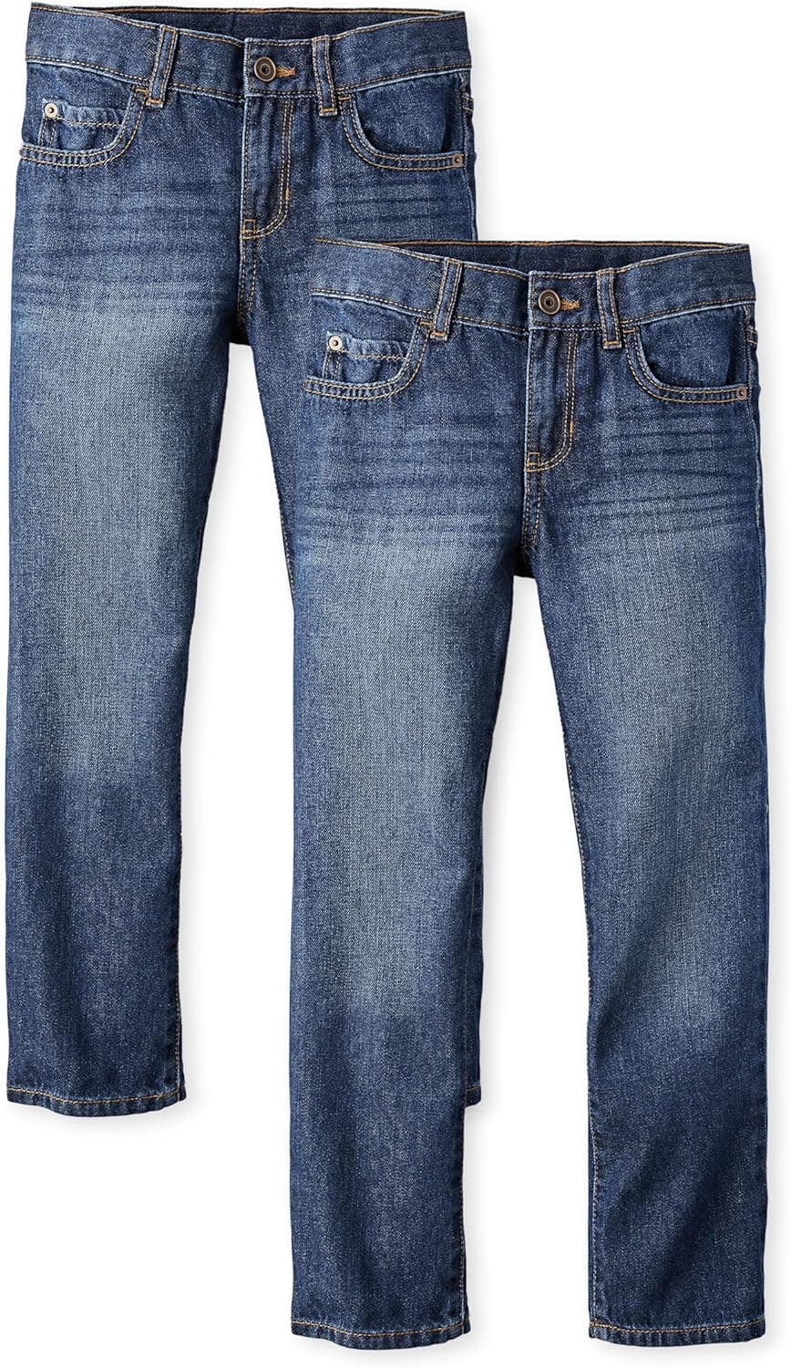 Save 54% on Boys Straight Leg Jeans 2-Pack from The Children's Place
