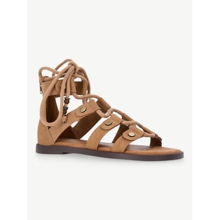 No Boundaries Women's Lace Up Gladiator Sandals