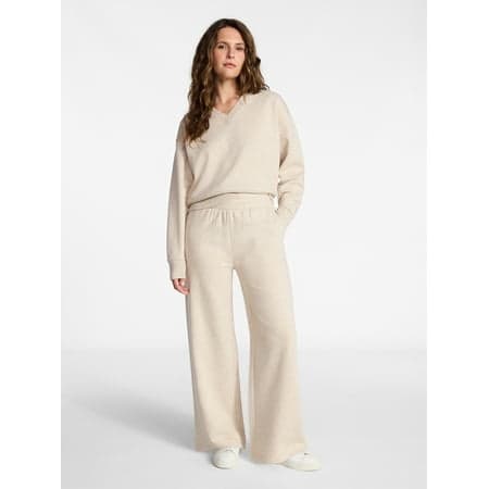 Time and Tru Women's and Women's Plus V-Neck Sweatshirt and Pants Set, 2-Piece, Sizes XS-4X