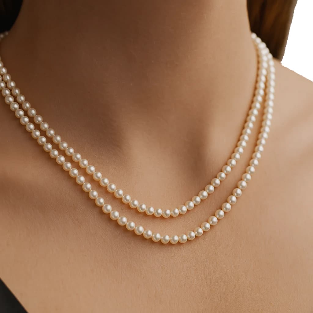 Donatello Gian Double Strand Pearl Necklace for $20