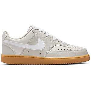 Nike Women’s Court Vision Low Next Nature Shoes (Khaki or Beige/White) $25