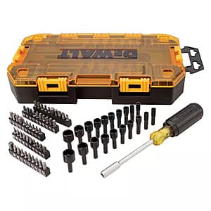 70-Pc DeWALT 1/4" Multi-Bit & Nut Driver Set w/ Case - $24.50