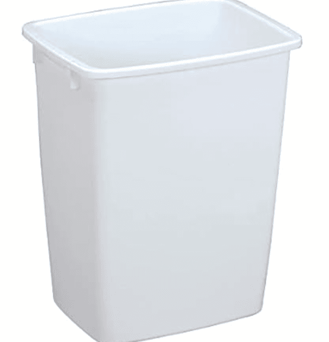 Rubbermaid 36-Quart White Open Wastebasket - Clearance Sale