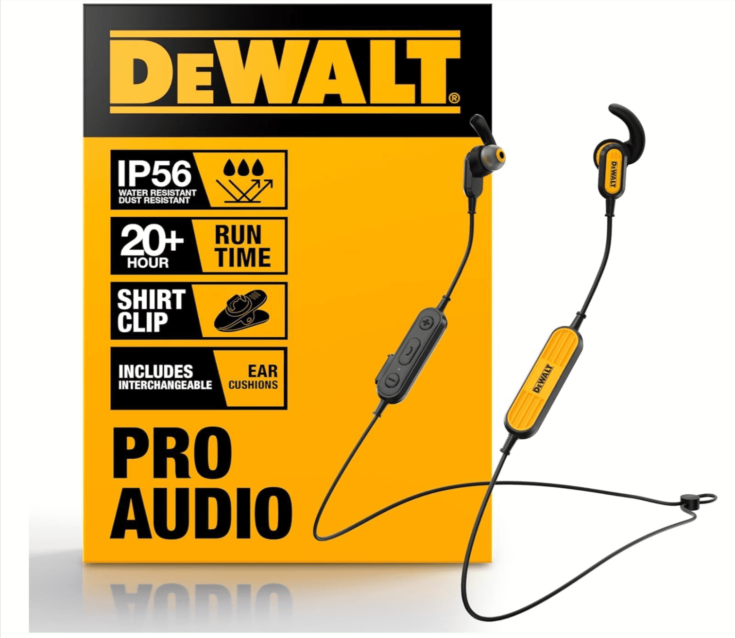 Durable Bluetooth Earbuds from DEWALT at 16% Off