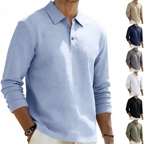 Linen Polo Shirts: Casual Comfort with 80% Off