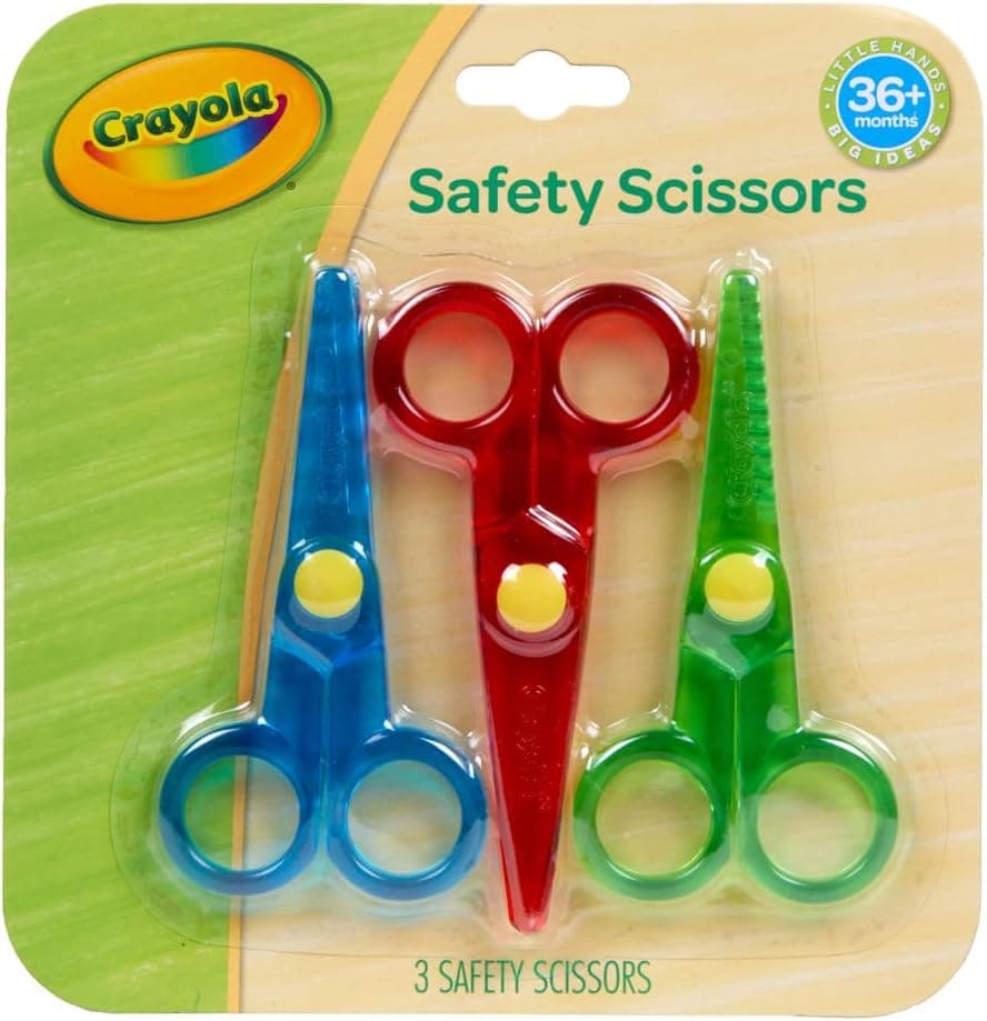 Crayola Toddler Safety Scissors: Blunt Tip for Learning Arts & Crafts