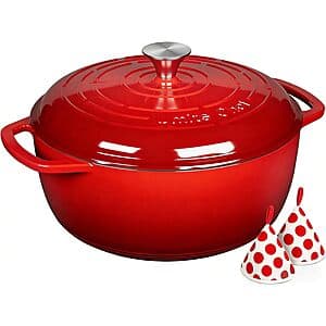 Umite Chef Enameled Cast Iron Dutch Oven - Vibrant Colors, Great Value