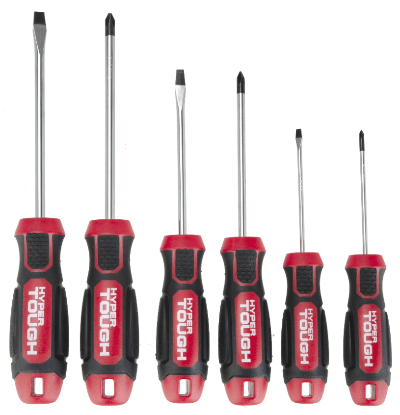 Hyper Tough 6-Piece Screwdriver Set - Versatile Tool Kit