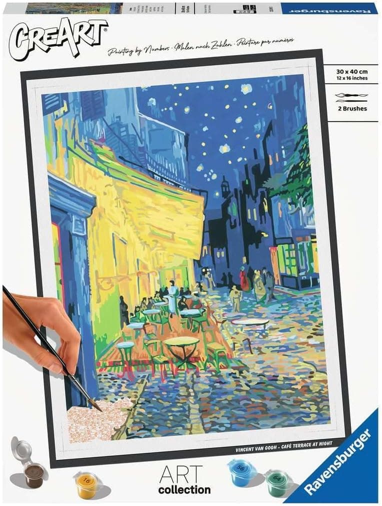 Unleash Your Inner Artist with Ravensburger's Van Gogh Café Terrace Paint Kit