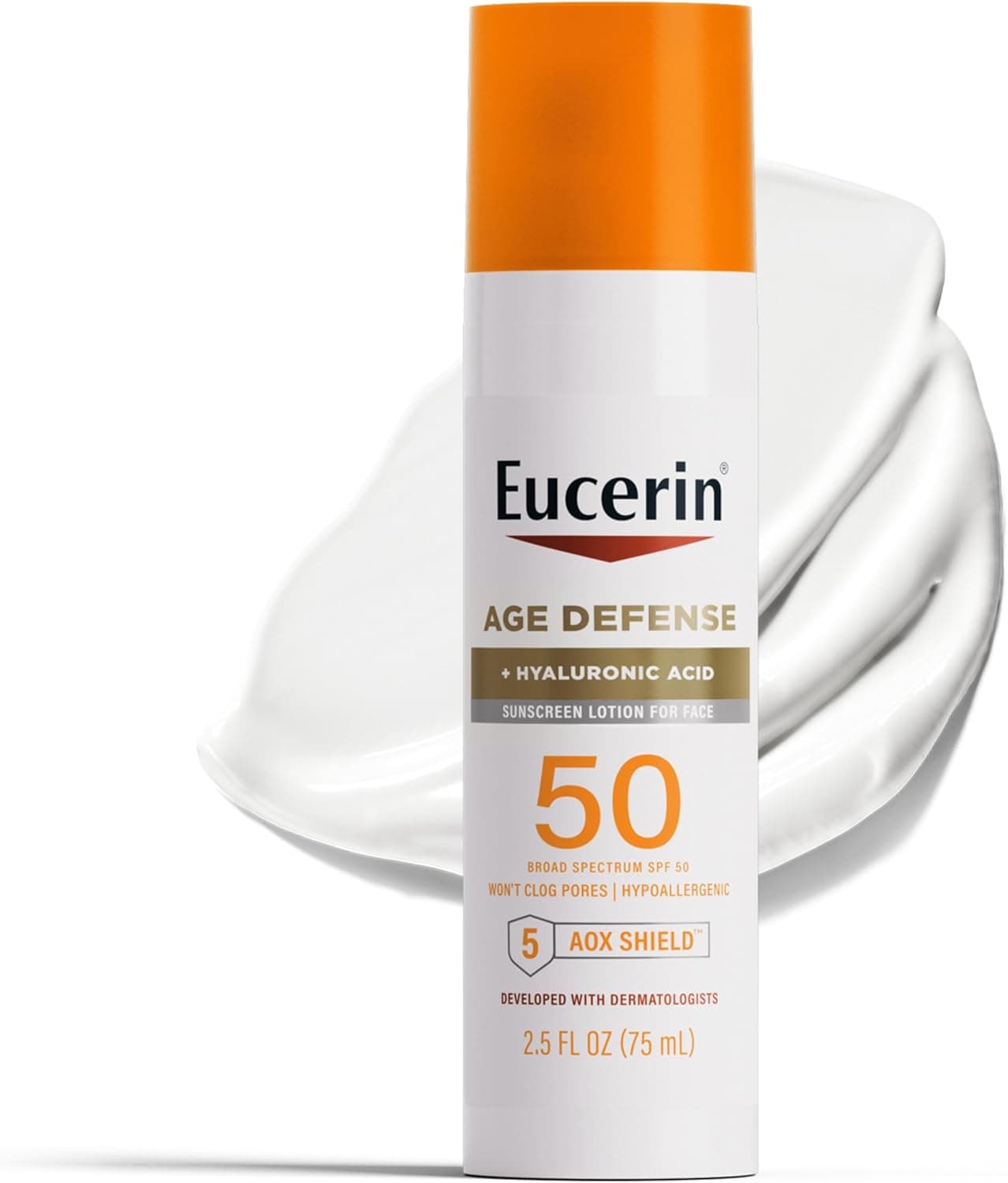Eucerin Sun Age Defense SPF 50 Face Sunscreen - Hypoallergenic