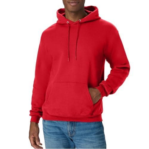Cozy Up in Hanes Men's Ecosmart Fleece Pullover Hoodie