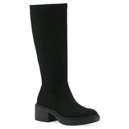 White Mountain Women's Tall Faux Suede Stretch Boot
