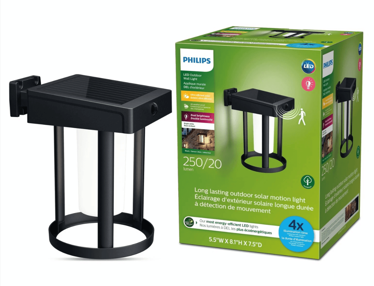 Philips LED Motion Sensor Solar Outdoor Lantern on eBay - 67% Off