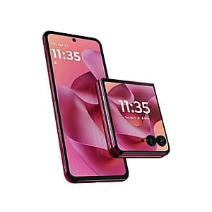 256GB Motorola Razr+ 2025 Unlocked Smartphone (Hot Pink) - $360 with Free Shipping for Prime Members