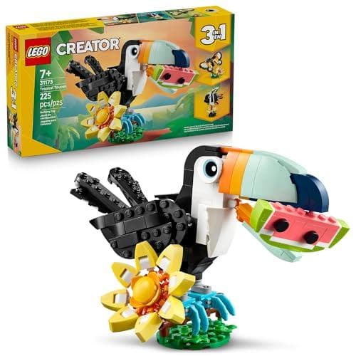 Build Wild Animals with LEGO Creator 3-in-1 Tropical Toucan Set