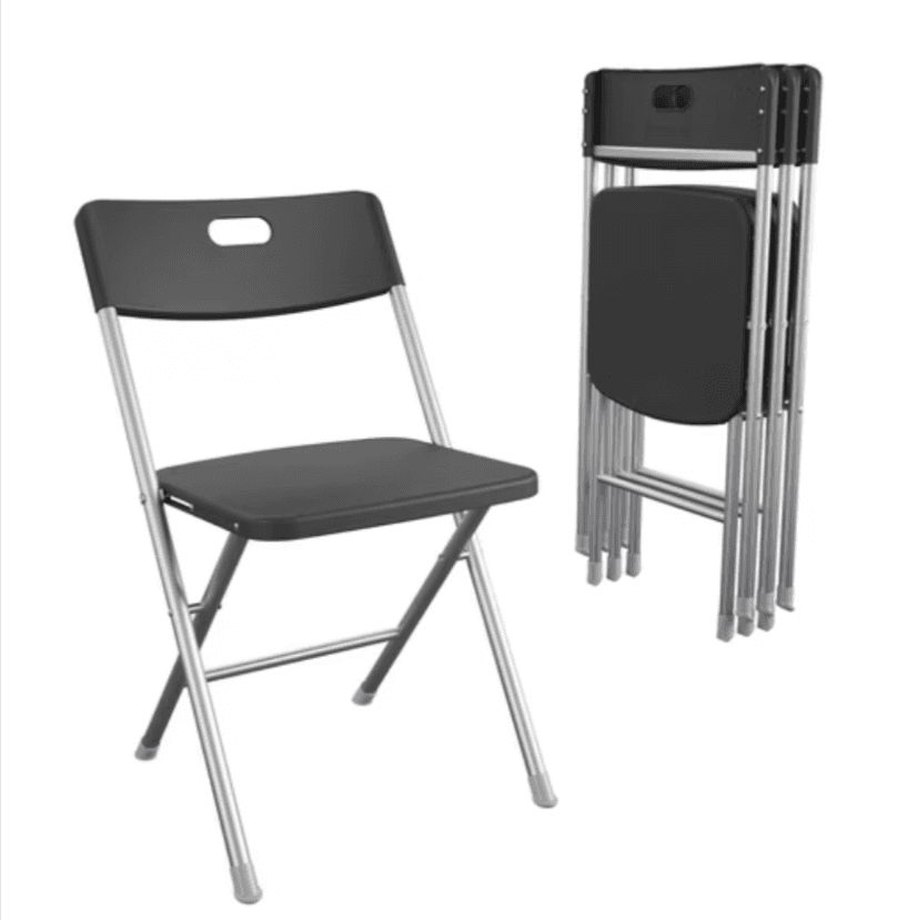 Affordable Mainstays Resin Folding Chairs at Walmart