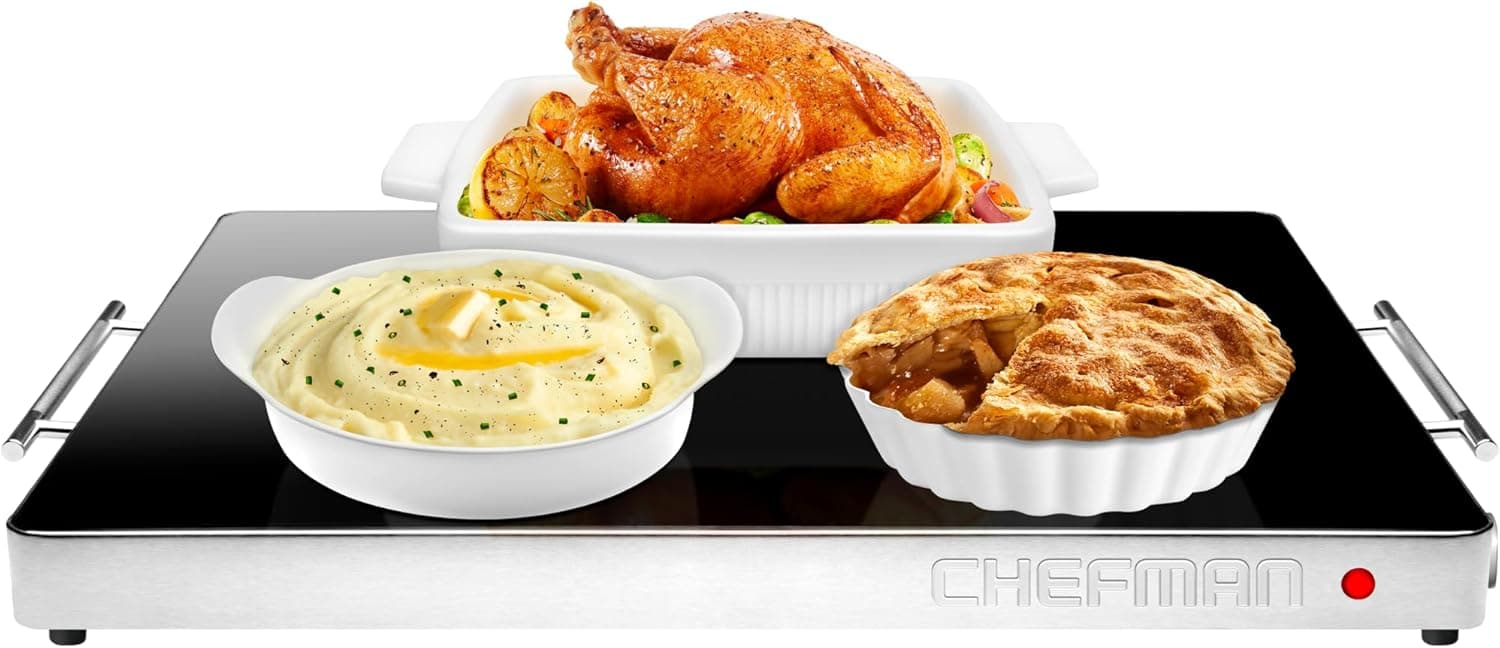 Chefman Electric Warming Tray - Keep Food Hot for Parties & Events
