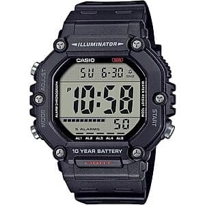 Casio Illuminator Men's 49.7mm Digital LED Sports Watch (Black) $27.60