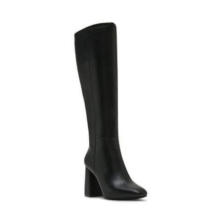 Madden Girl Women's Wesley Block Heel Tall Shaft Boot (Wide Calf Available)