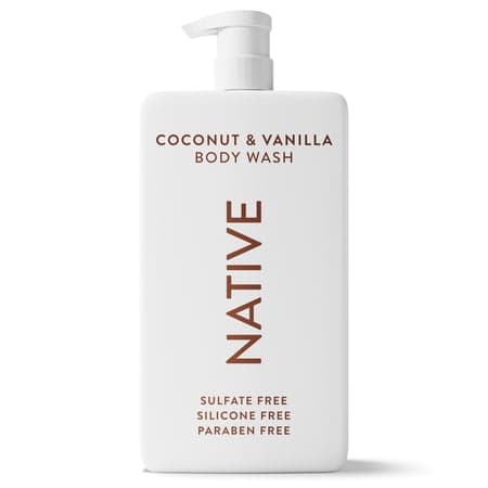 Native Body Wash, Coconut & Vanilla, Sulfate Free, for Men & Women, 36 fl oz