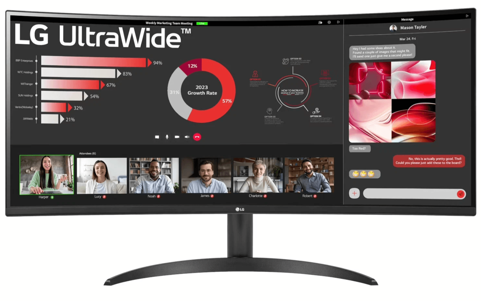 LG 34WR50QK-B 34" 1440p Curved Gaming Monitor (Open Box) eBay