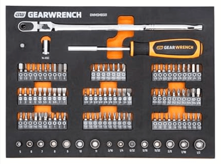 105-Piece GEARWRENCH Tool Set - Slim Head Mechanics Tools on Sale