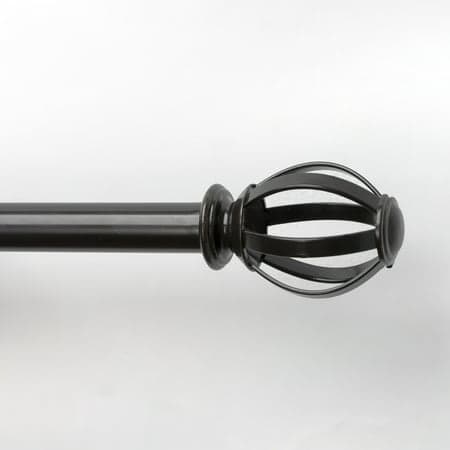 Better Homes & Gardens 1" Industrial Pipe Single Curtain Rod 120-180" Oil Rubbed Bronze