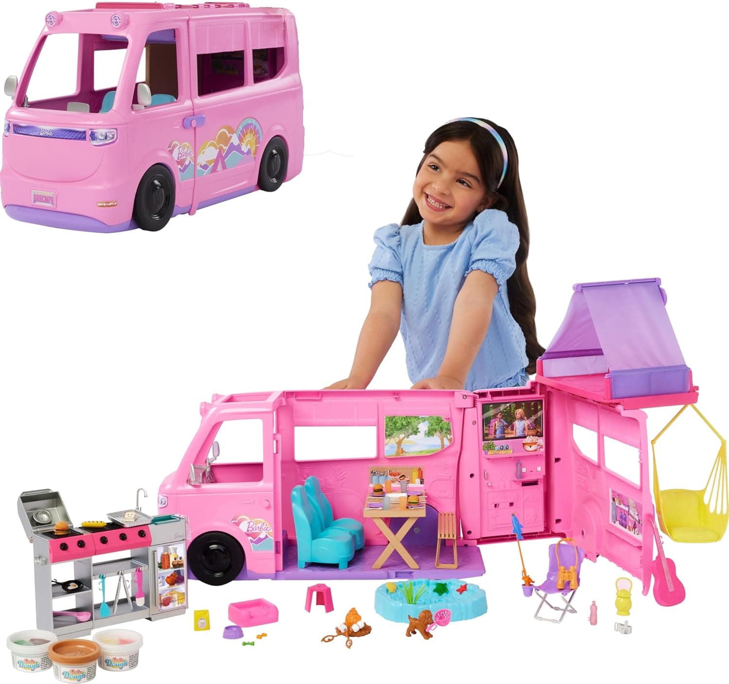 Barbie Dream Camper Playset with 60+ Accessories