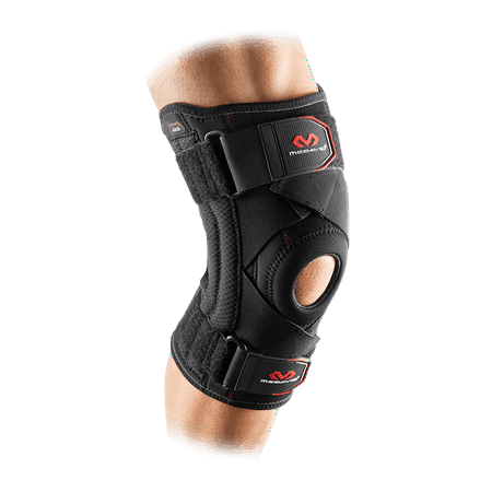 McDavid Brand Level 2 Knee Support With Stays And Cross Straps, Black, Adult Size Medium