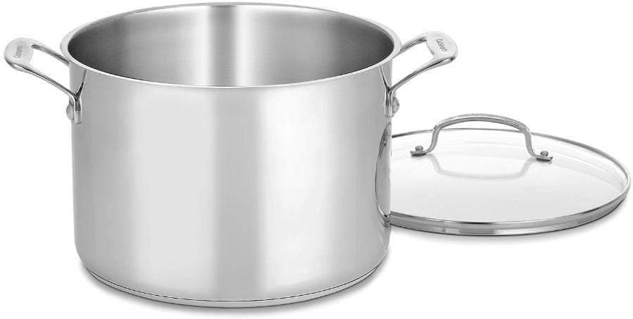 Cuisinart 10-Quart Stockpot with Glass Lid - Stainless Steel