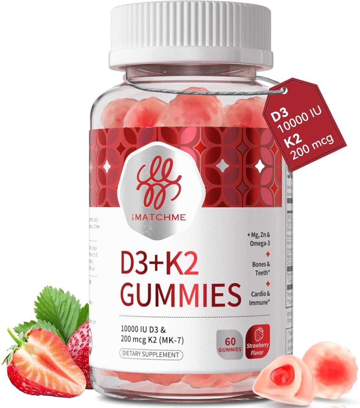 High-Potency Vitamin D3 & K2 Gummies with Omega-3