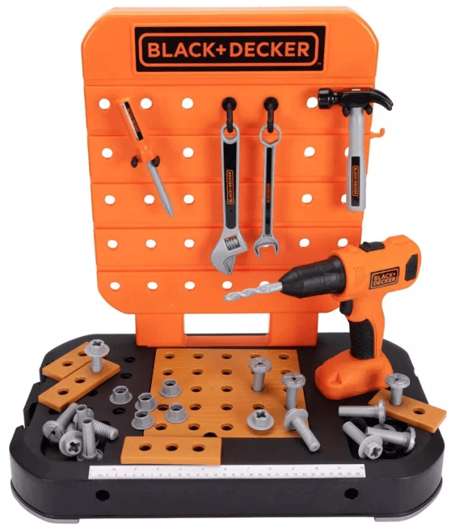 Black+Decker Kids Tabletop Workbench - Toy Tool Storage Set (65% Off)