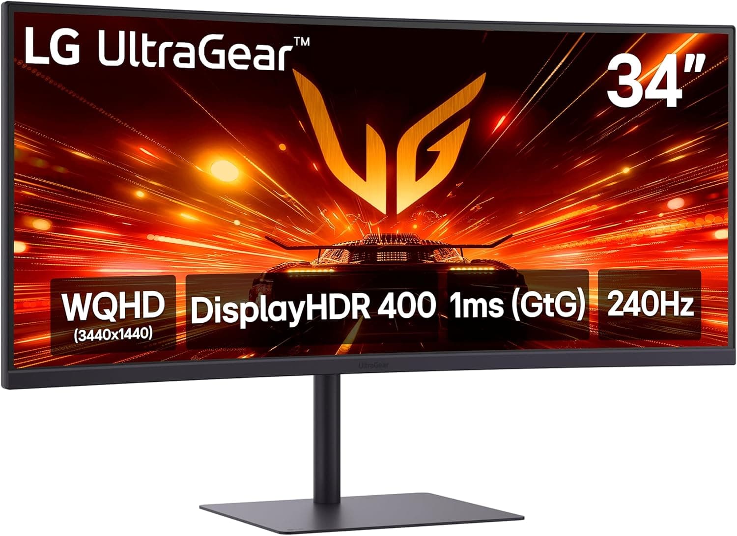 LG 34-Inch Curved Gaming Monitor with 240Hz and HDR400