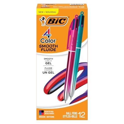 Versatile BIC 4-Color Retractable Pens: 42% Off on Amazon